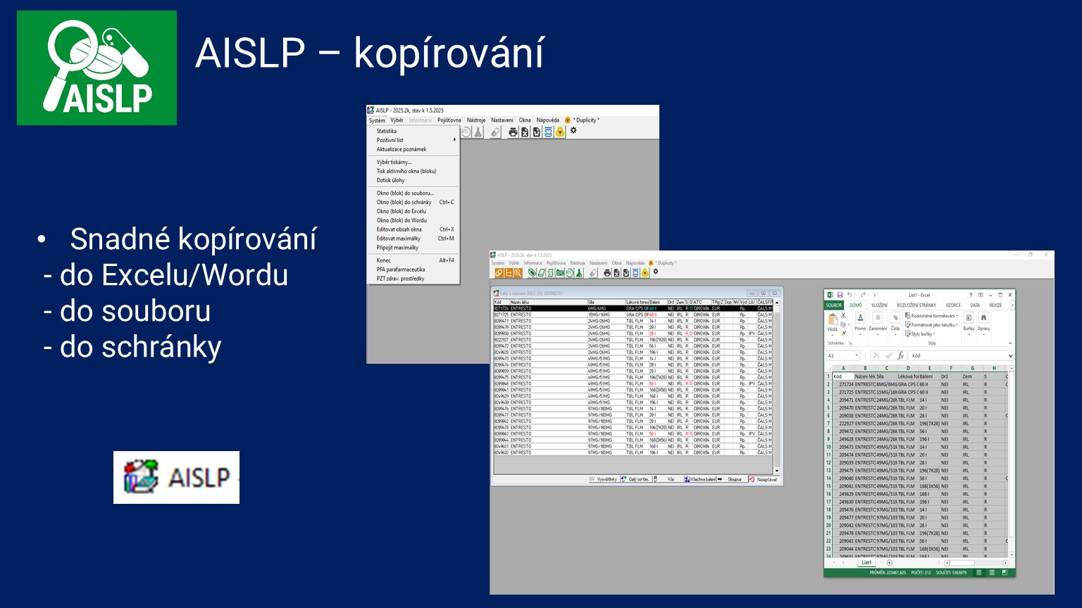 AISLP - základní funkcionalita