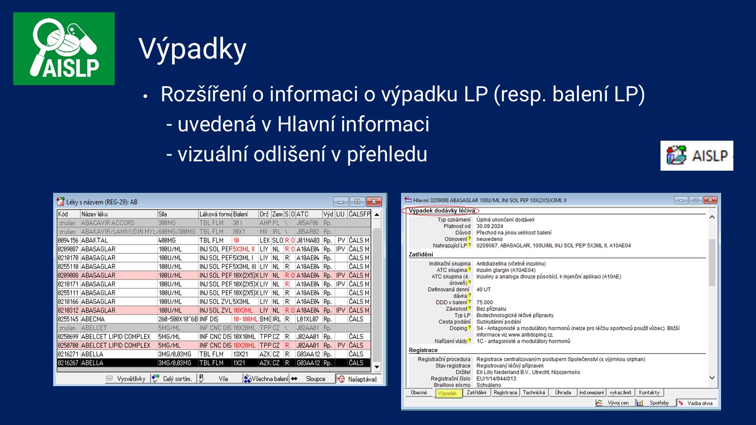 AISLP - základní funkcionalita